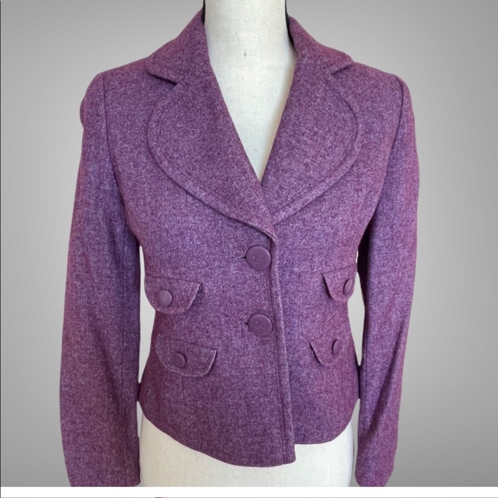Loft by Ann Taylor Purple Blazer Jacket Size 0P